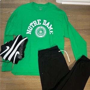 Champion Green Long Sleeve Tee